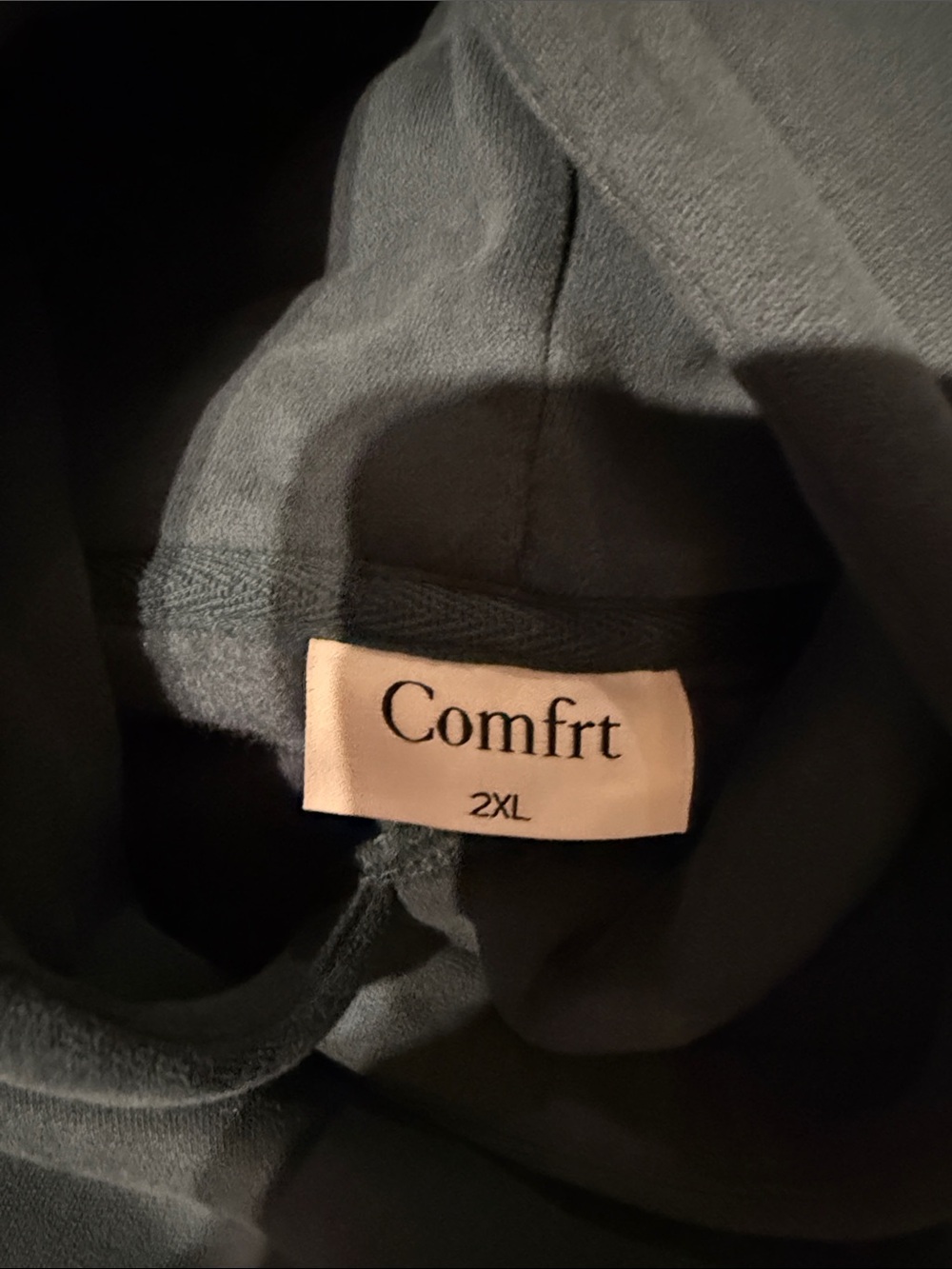 Comfrt dark green hoodie size 2XL - Picture 3 of 4